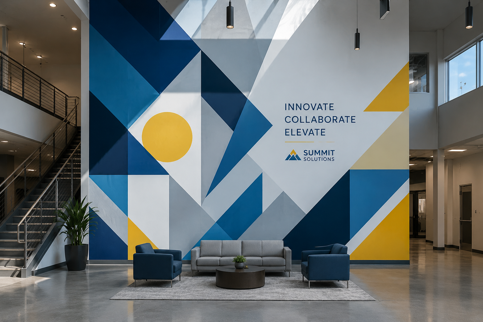 Printed wall mural installation in South Jersey NJ